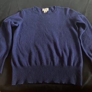 Blue cashmere sweater by niemen marcus